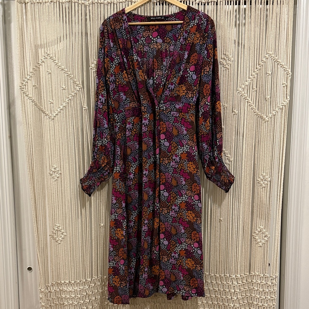 Wild Pony Long Sleeve Floral Dress